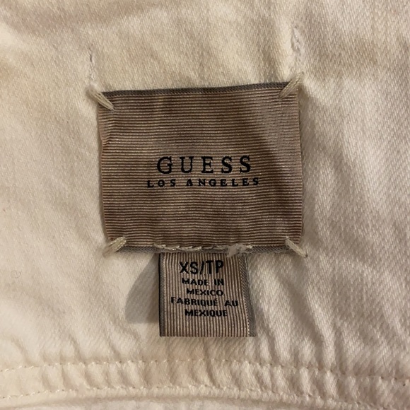 Guess White Jean Vest - Picture 9 of 9